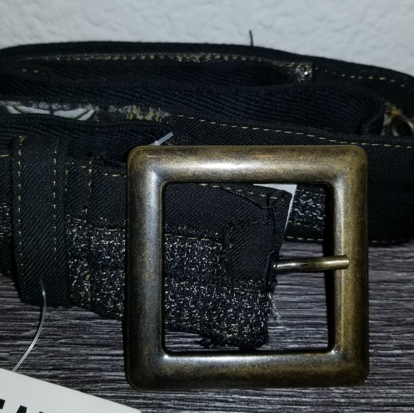 AVENTURE DES TOILES ARTIST PATCHED REVERSIBLE BELT - Picture 1 of 8